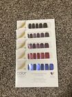 Color Street Nail Polish Strips - Lot of 5 Shimmer Solid Colors Red Blue Purple