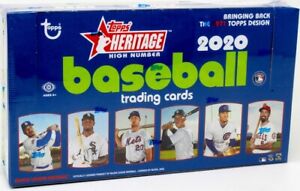 2020 TOPPS HERITAGE HIGH NUMBER BASEBALL HOBBY BOX BLOWOUT CARDS