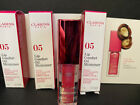 Clarins Lip Comfort Oil Shimmer 05 Pretty In Pink 3 pcs of 0.05 oz new in box