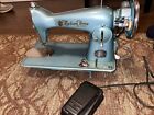 Totally Refurbished Modern Home Sewing Machine. Leather & Canvas. Powerful. ZT