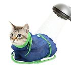 Cat Bathing Bag Breathable Mesh Cat Shower Bag anti Scratch Adjustable Cat Groo