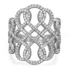 Messika 1.00Cttw Promess Diamond Band Ring 18K White Gold Size 53 US 6.5