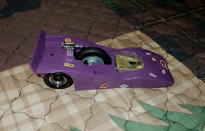 VINTAGE 1970 KENNER SUPER SONIC POWER SSP PURPLE CAN-AM RIP CORD RACE CAR RACER