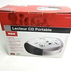NEW RCA RCD331WH Portable CD Player Boombox With AM/FM Radio-White In Box