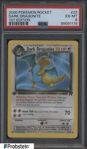 2000 Pokemon Rocket 1st Edition #22 Dark Dragonite PSA 6 EX-MT