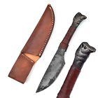 Boar Connection Hunting Knife | Hand Forged Iron Full Tang Collectible W/ Sheath