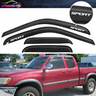 Fit for 00-06 Toyota Tundra Extended Cab Window Visor Guard Shade w/ White SPORT