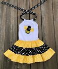 Bumble Bee Twirl Dress For Little Girls