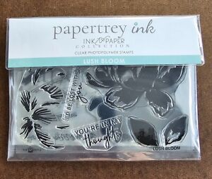 Papertrey Ink - Lush Bloom - Photopolymer stamp set, NIP