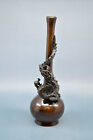 Antique, Japanese, drsgon vase 10.5 inches tall,