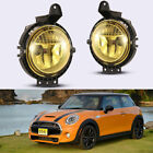 For 2007-2015 Mini Cooper Pair Fog Lights DRL Driving Front Bumper Yellow Lamps  (For: Mini)