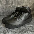 Nike Air Force 1 Mid '07 Triple Black Sneakers CW2289-001 Men's Size 9 NEW
