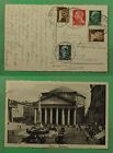 DR WHO 1933 ITALY ROME PANTHEON POSTCARD TO SWITZERLAND k04247