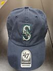 '47 Seattle Mariners Clean Up Navy Adjustable Strap Hat Dad Cap