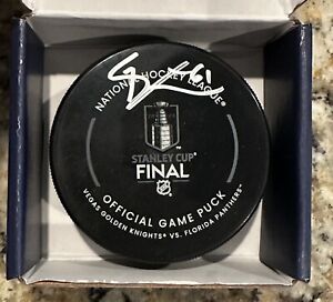 Mark Stone Signed Stanley Cup Finals Game Puck Vegas Golden Knights Fanatics