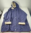 London Fog Trenchcoat Women's Size XXL Limited Edition Navy with Tan Accents