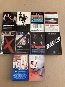Vintage Cassette Tape Lot Of 10 ! Springsteen,rabbit,speedwagon Etc!!