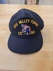 USS Valley Forge CG-50 Snapback Hat Patch Cap-10 Made in USA Dark Navy Blue