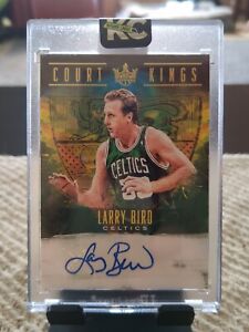 Larry Bird 2018-19 Panini Court Kings Autographs Auto 10/25 Celtics NBA HOF