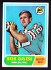 1968 TOPPS #196 BOB GRIESE DOLPHINS ROOKIE