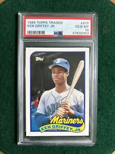 1989 Topps Traded #41T Ken Griffey Jr  Rookie Card RC PSA 10