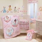 Lambs & Ivy Disney Princesses 3-Piece Nursery Baby Crib Bedding Set - Pink