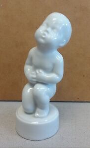 New ListingB & G Bing Grondahl Porcelain Baby Boy Stomach Ache Collection Figurine Denmark