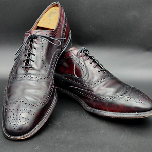 Allen Edmonds McAllister Mens 14B Oxblood Wing Tip Dress Oxfords Shoes USA made