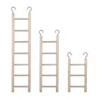 New Listing3pcs Natural Wooden Bird Ladder Birdie Basics Perch for Cage Parrots Parakeets