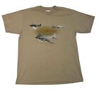 Vintage World War II Boeing Jets Graphic Military Aviation T Shirt Men’s Large