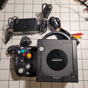 New ListingAll OEM Nintendo DOL-101 GameCube Bundle Black - Complete Digital Tested Working
