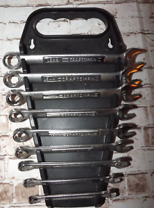 Craftsman 12 Point Combination Metric Wrench Set 9 Sizes 8-16mm Holder USA Made