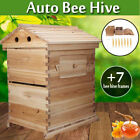 Auto Flow Bee Hives Boxes Langstroth Bee Hive HOUSE + 7x Bee Beekeeping Frames