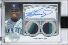 2023 TOPPS DYNASTY KEN GRIFFEY JR. DUAL PATCH AUTO /5 SEATTLE MARINERS GAME USED