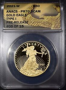 2021-W American Gold Eagle Proof Type 1 