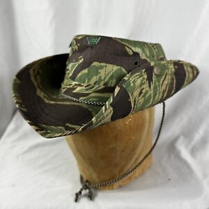 Original Vietnam War Tiger Stripes Camo Slouch Hat Taiwan Made