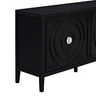 TREXM Retro Sideboard with Circular Groove Design for Entrance, Dining