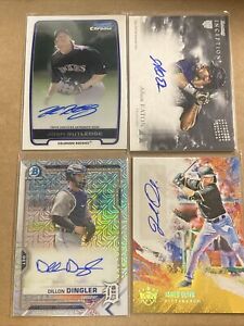 Lot Of 4 Autographed Baseball Cards Rookie, Mojo Parallel + Bonus Cards💥