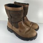 Ugg S/N 5485 Australia Beacon Sheepskin-Lined Brown Leather Men’s Boot Size 7