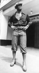 Joe Frazier , World Champion Heavyweight boxer models clothing- 1973 Old Photo