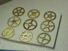 9 Used Brass Clock Gears Steampunk Altered Art Projects parts #8