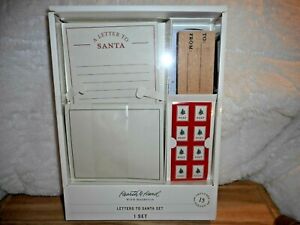HEARTH & AND HAND WITH MAGNOLIA LETTERS TO SANTA STATIONARY SET RUBBER STAMP NEW