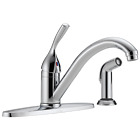 Delta Classic Kitchen Faucet with Spray in Chrome - Certified Refurbished