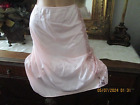 Vtg pink Bestform nylon half Slip Skirt Lacy Lingerie size L