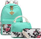 Abshoo Lightweight Canvas Floral Backpacks for Teen Girls School Backpack with L