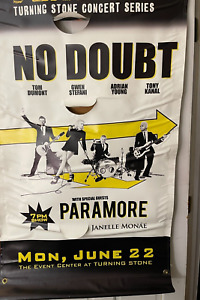 Vintage 2009 Gwen Stefani No Doubt & Paramore Vinyl Outdoor Concert Poster Large