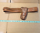 Holster and Belt Old West style, Size 46 .45 Cal R.M. Bachman, Florence, Montana