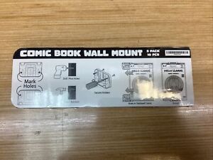 Comic Book Display Shelf Slab Wall Mount Kit 5 PACK 10 PCS New