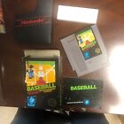Nintendo nes Black box Baseball 5- screw cib with plastic case