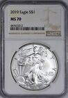 2019 American Silver Eagle Graded MS70 by NGC - No Spots or Problems